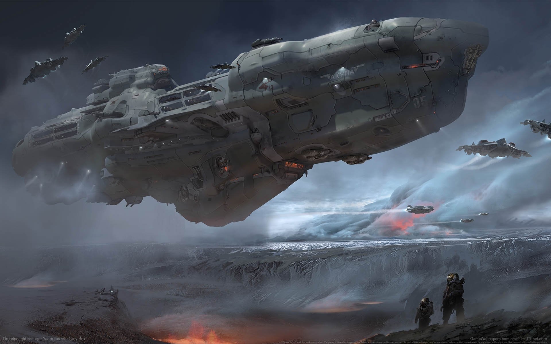 dreadnought sfondi del gioco fantascienza spazio nave