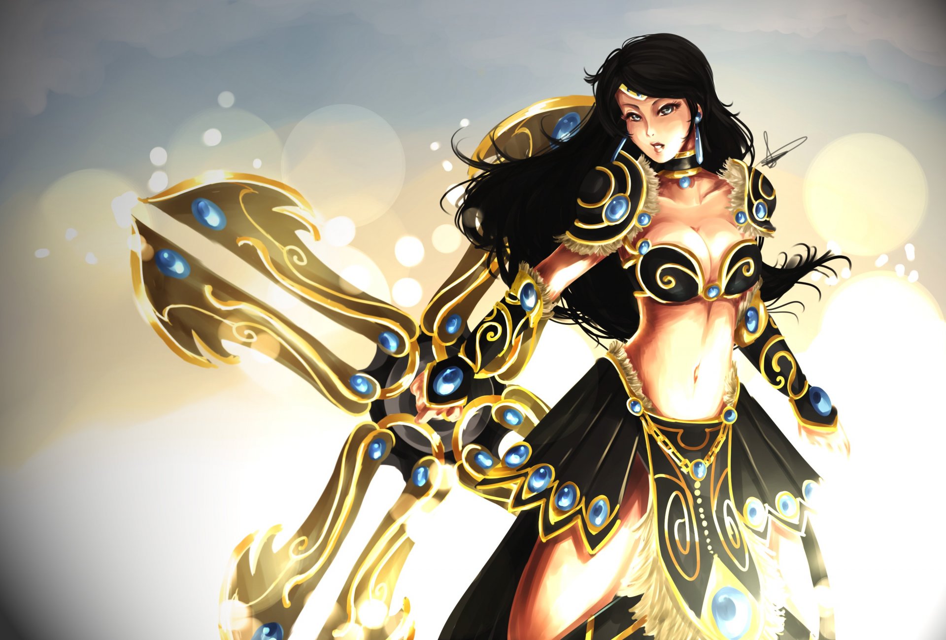 league of legends sivir? fille armure arme jeu