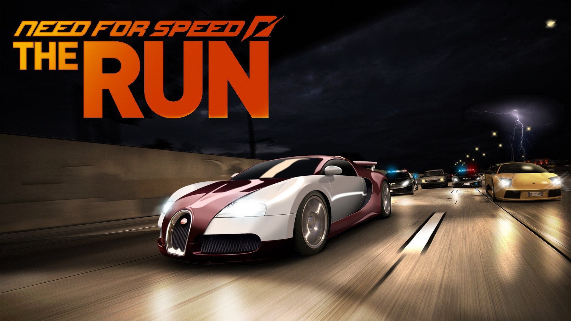 need for speed the run art bugatti veyron lamborghini murcielago race chase cop