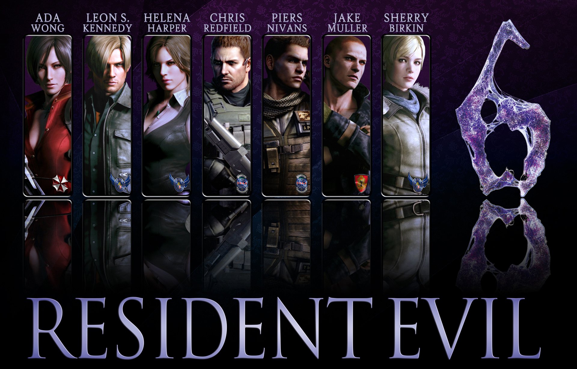 обитель зла resident evil 6 biohazard 6 леон скотт кеннеди крис редфилд джейк елена харпер херес биркин ада вонг пирс nivans игра