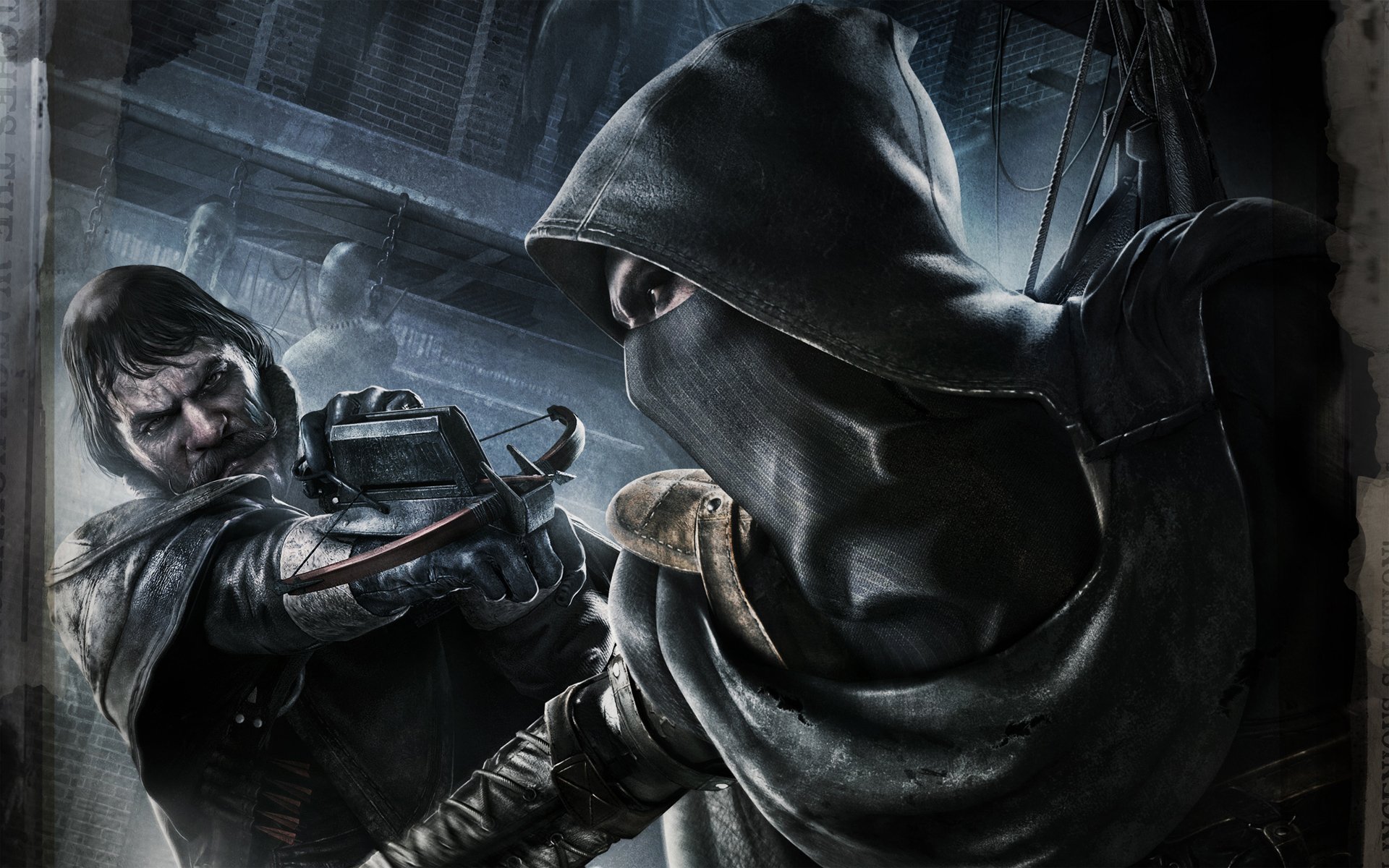 thief 2014 garrett garrett hood thief catcher general mustache crossbow eidos montreal eidos interactive