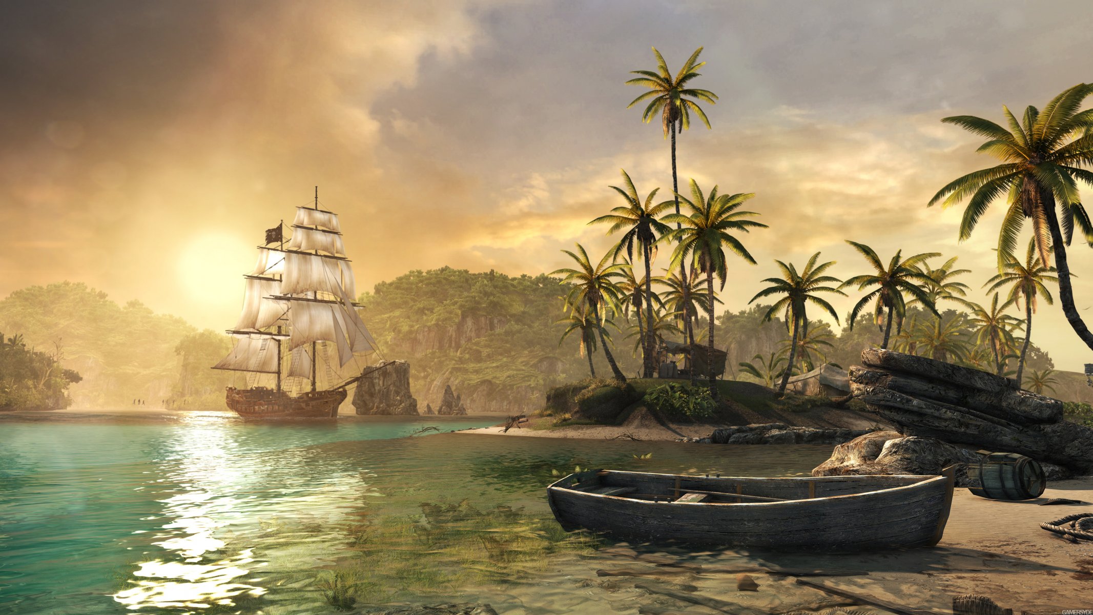 assassin s creed iv bandiera nera isola nave