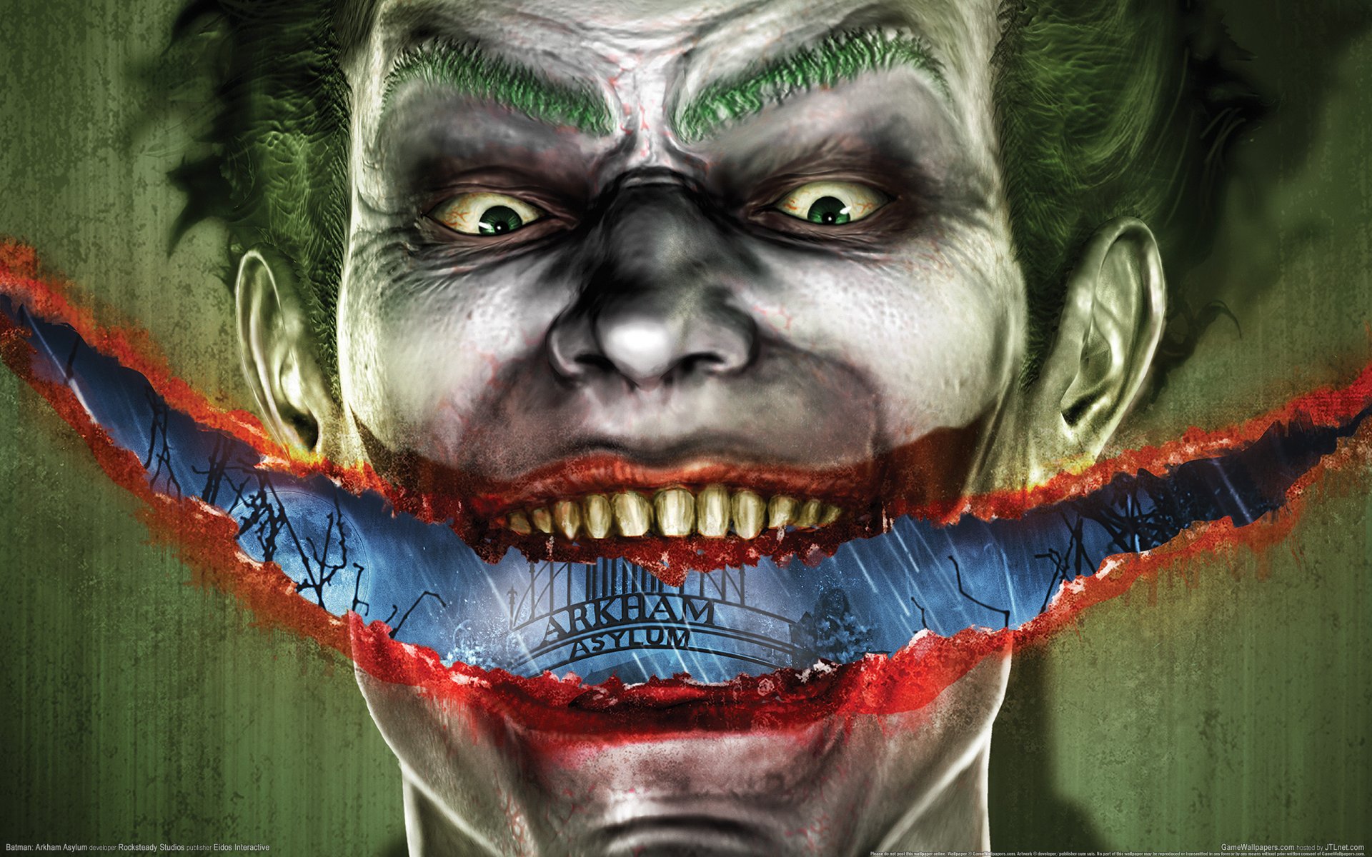 batman arkham asylum joker art