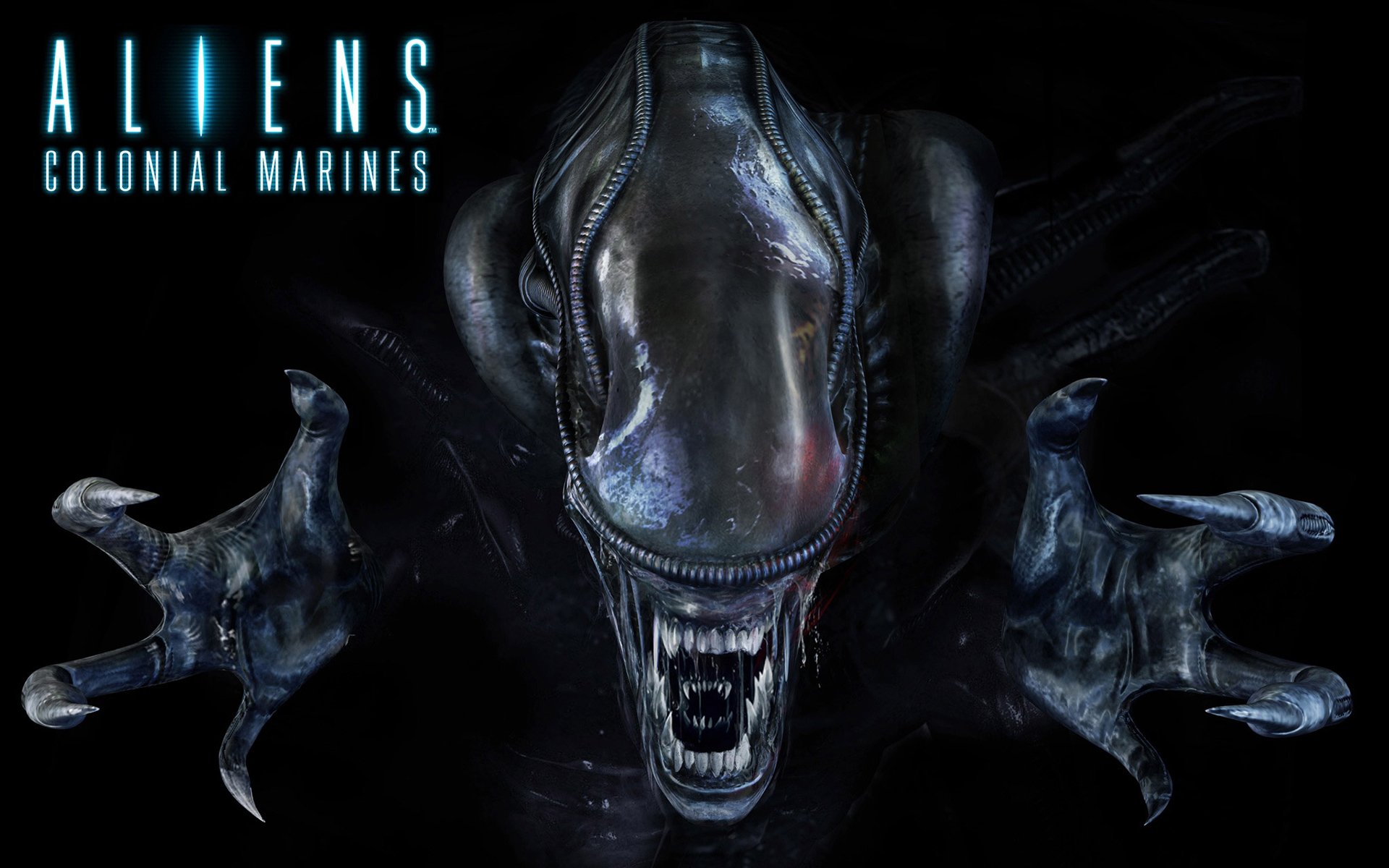 aliens colonial marines alieni: marines coloniali alieno alieno xenomorfo xenomorfo alieno mostro artigli denti icla melma