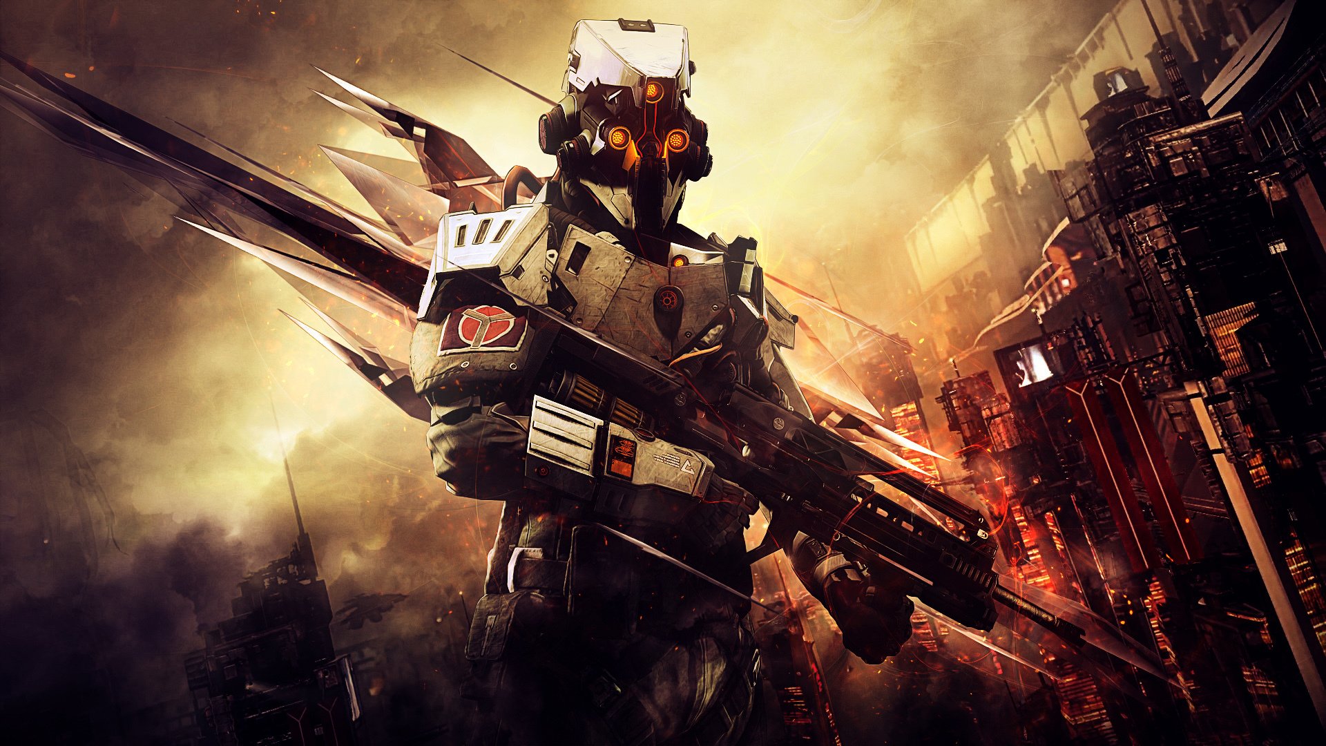 killzone: shadow fall unidad helghast abstracto ciudad sony computer entertainment killzone soldado guerrilla games playstation 4 shadow fall videojuegos