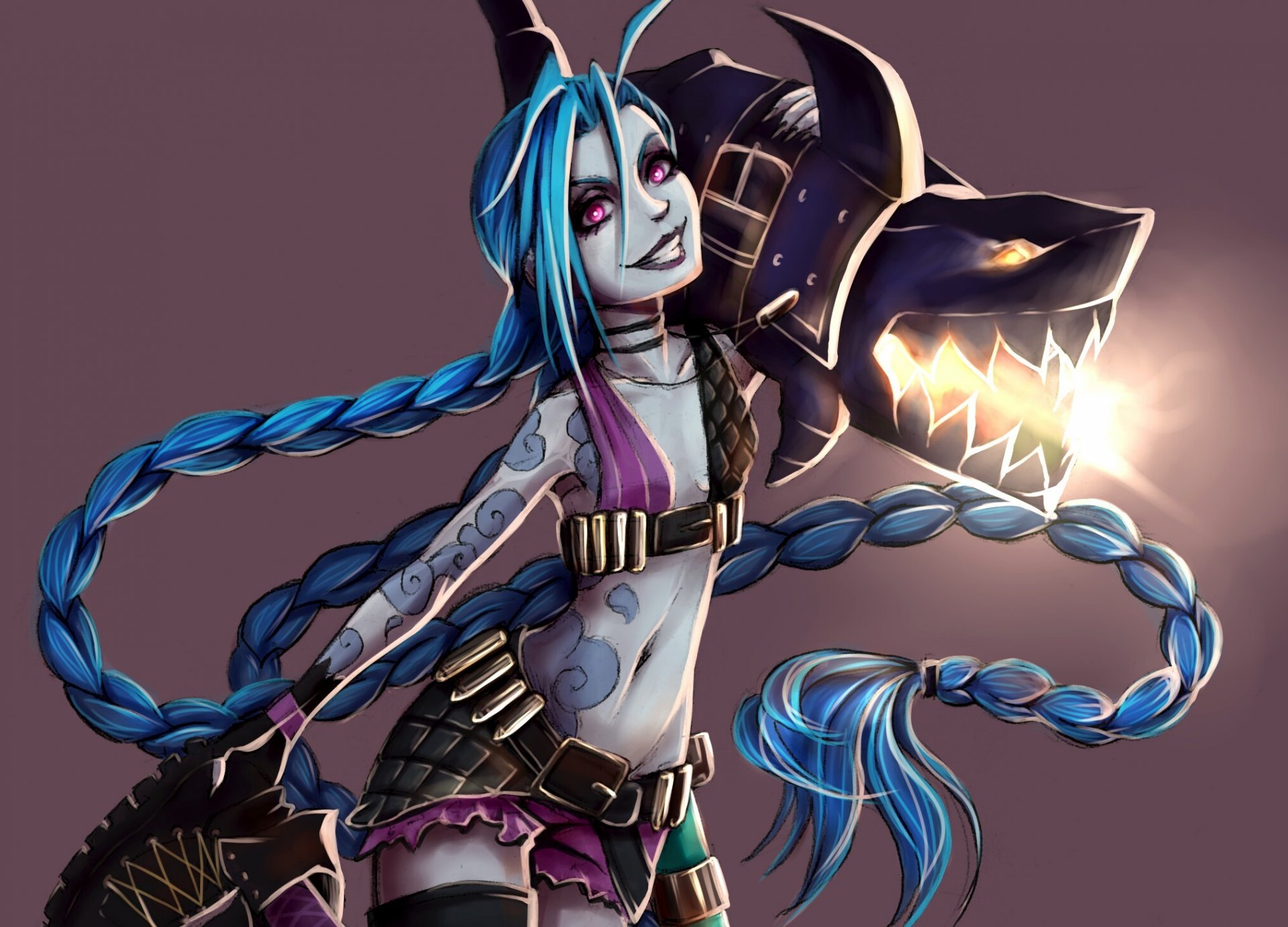 league of legends jinx shark bullet