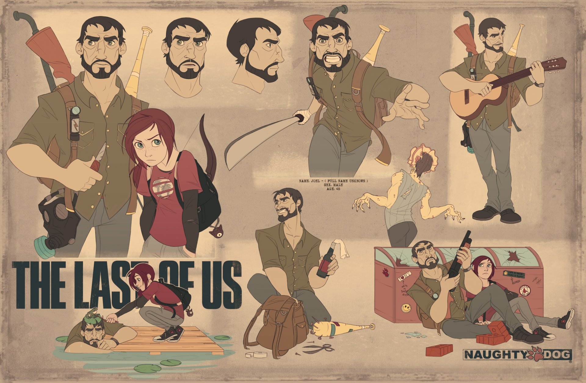 armes art naughty dog playstation 3 joel ellie le dernier d entre nous l un d entre nous