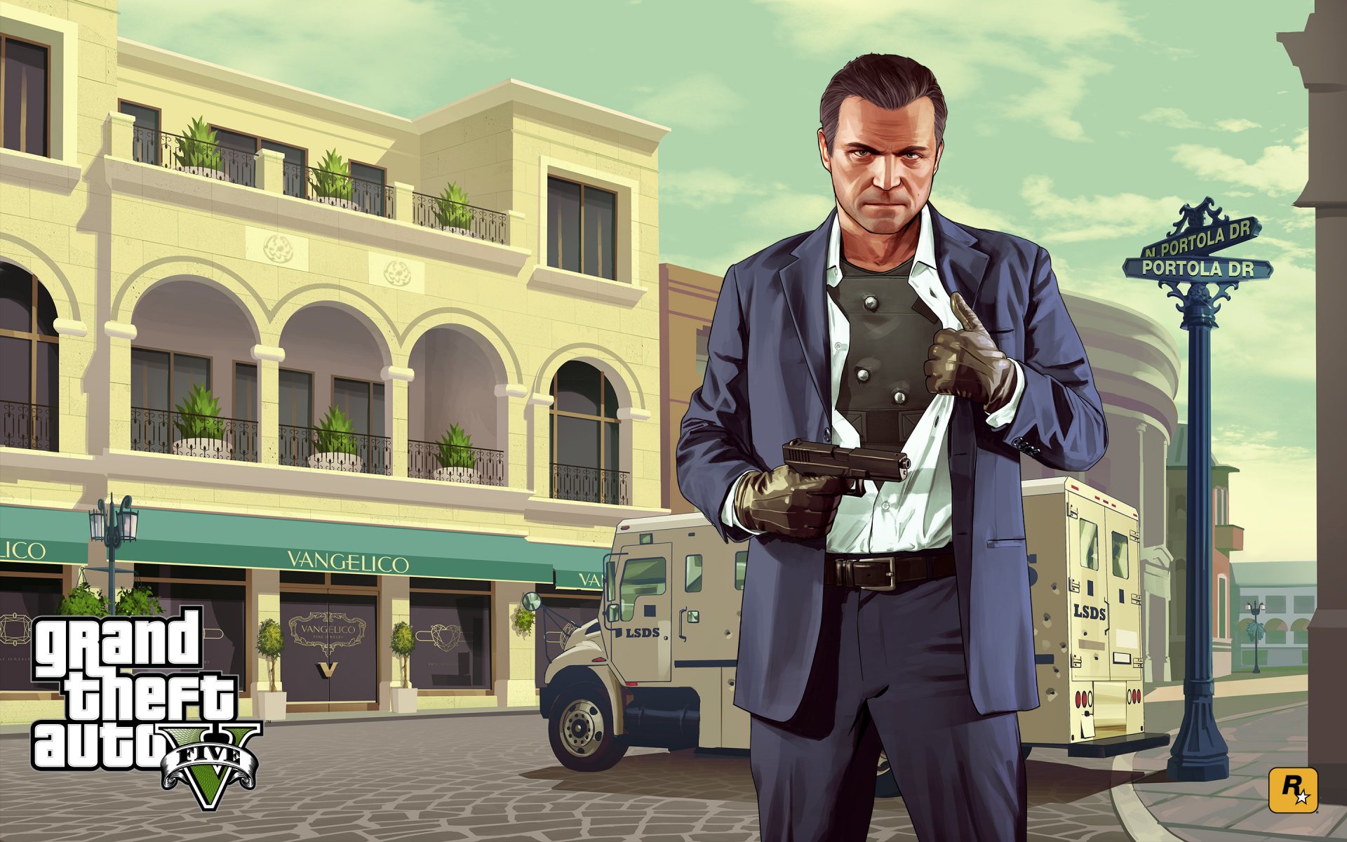 grand theft auto v michael de santa art weapon