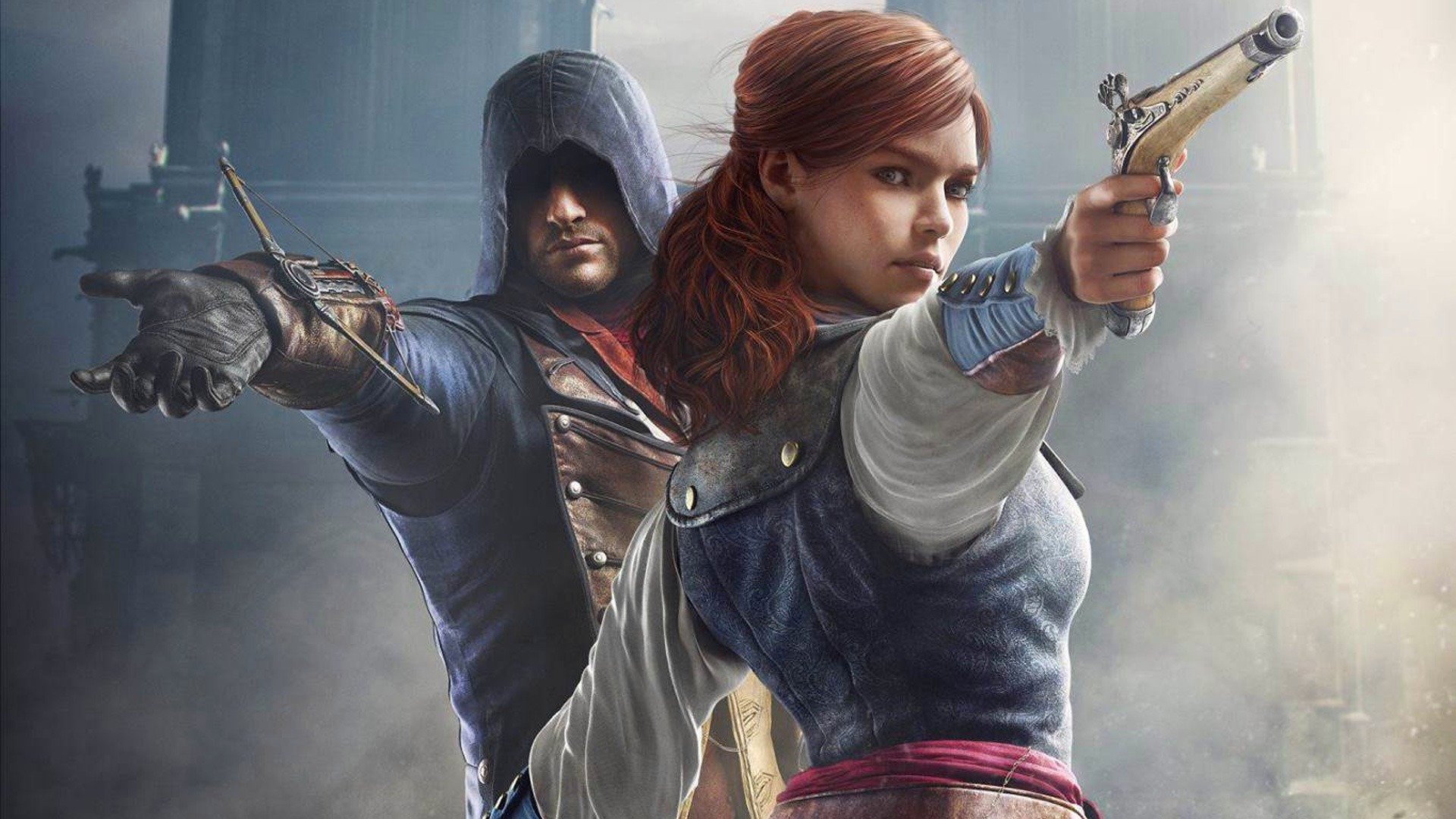 assassins creed: unity ubisoft assassins creed assassins creed: unity arno capucha equipo luz armas vista catedral assassin s creed: unity eliza templar