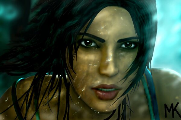 Tomb raider art by Lara croft