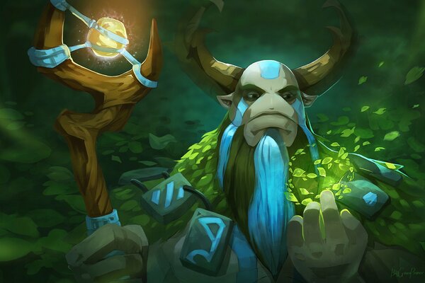 Der Prophet der Natur hält eine Klinge im Spiel dota 2