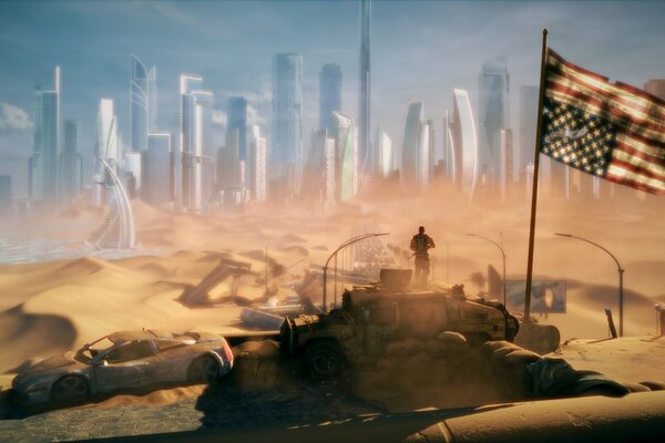 Desktop wallpapers spec ops: the line, the city of the future