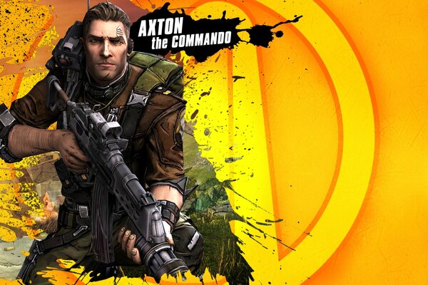 L uomo con le armi sul logo borderlands 2