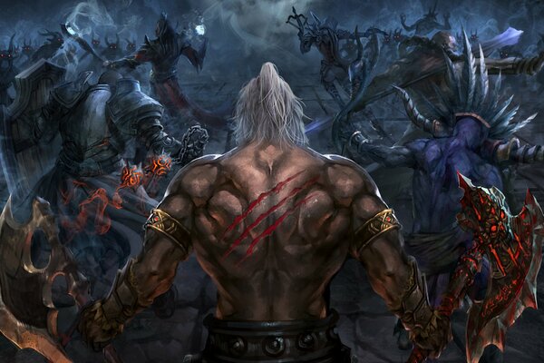 Videogioco diablo iii: Soul Reaper, barbaro, stregone, crociato, Monaco, maestro