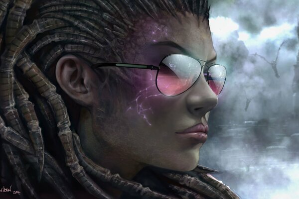  Las reinas de las cuchillas , Sarah Kerrigan, la chica de las gafas.