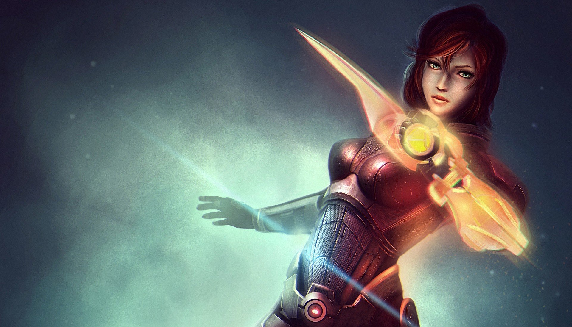 arte comandante shepard mass effect ragazza sfondo armatura