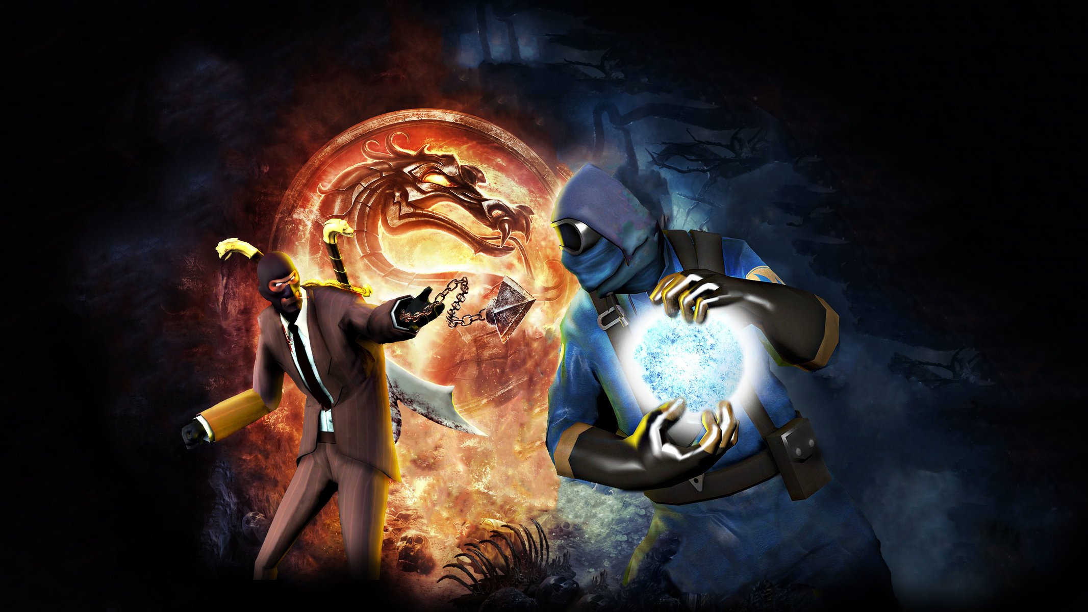 py pyro team fortress 2 mortal kombat team kombat