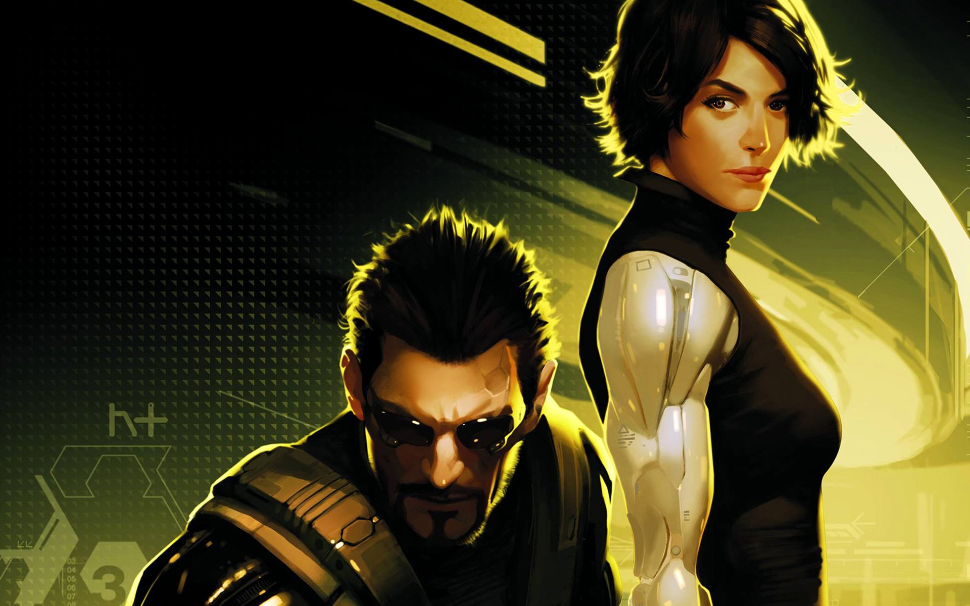 deus ex: révolution humaine art bande dessinée adam jensen katrina sutherland