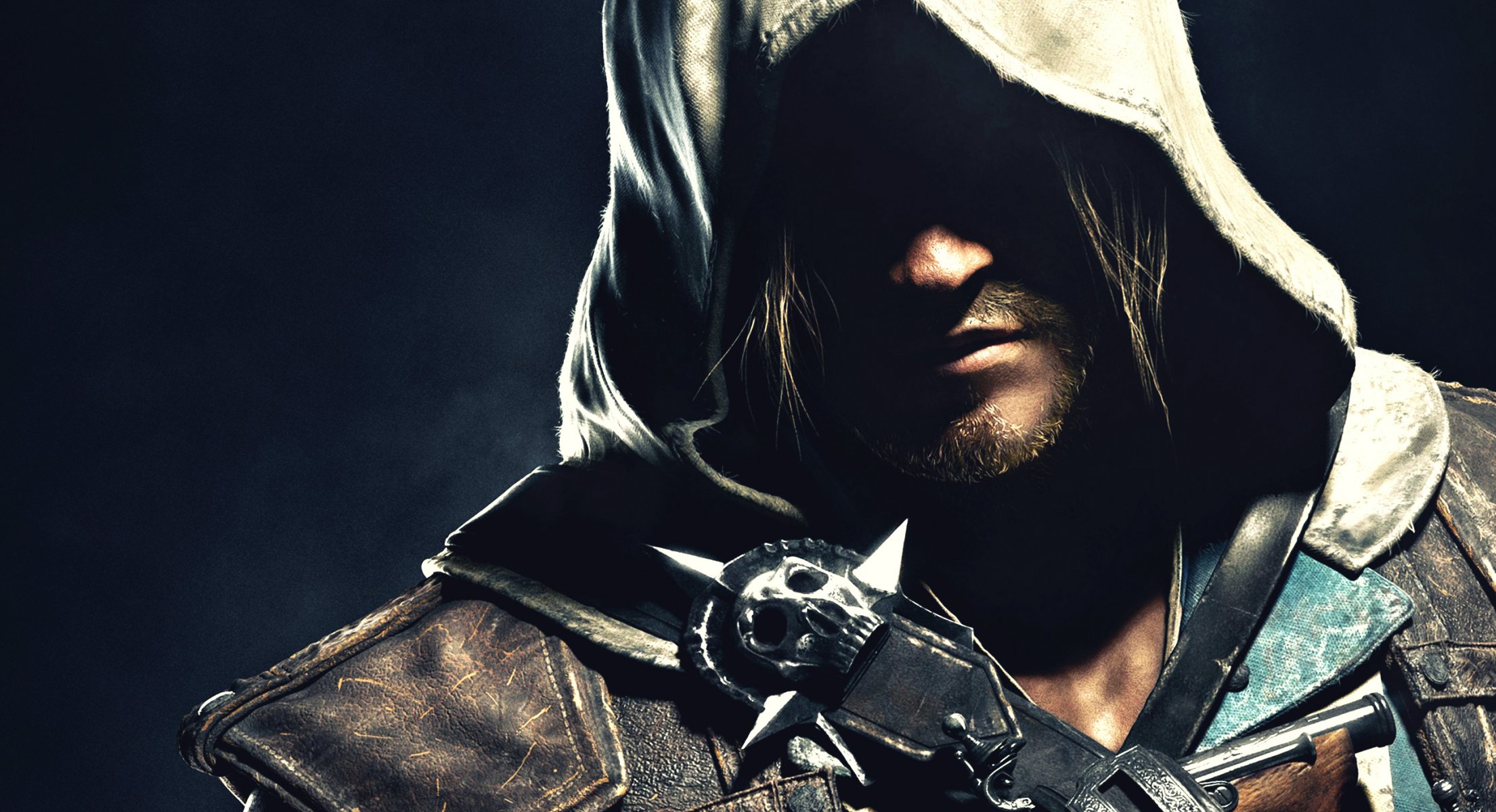 assassin s creed iv: black flag edward kenuey edward kenway hood face shadow