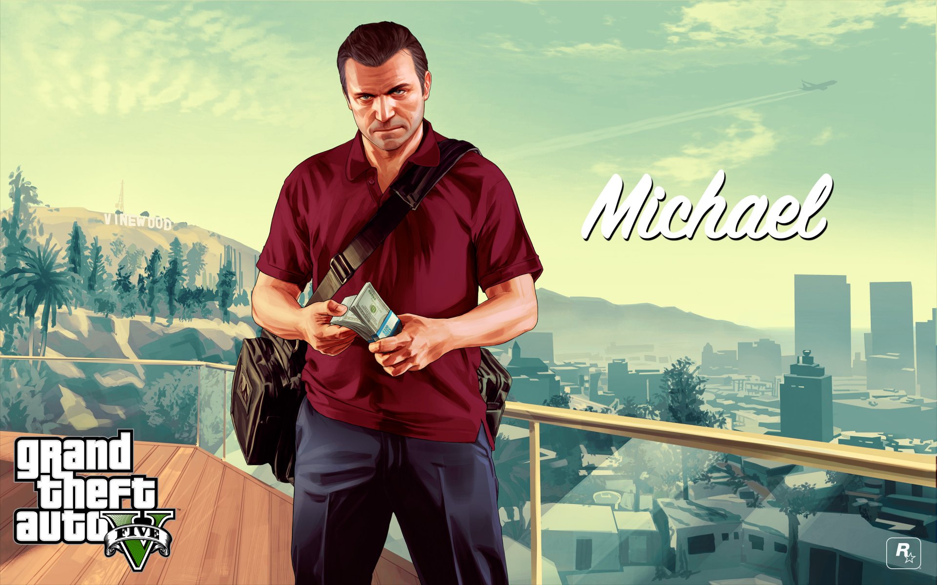 grand theft auto v art mike bandyta gta 5 vinewood los santos