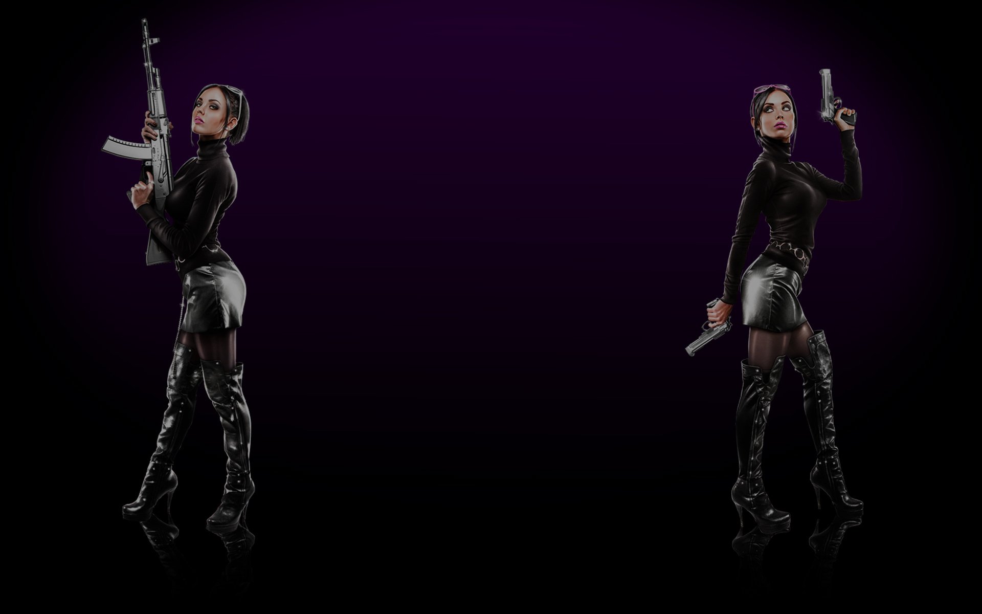 viola y kiki saints row the third perfil de fondo vapor