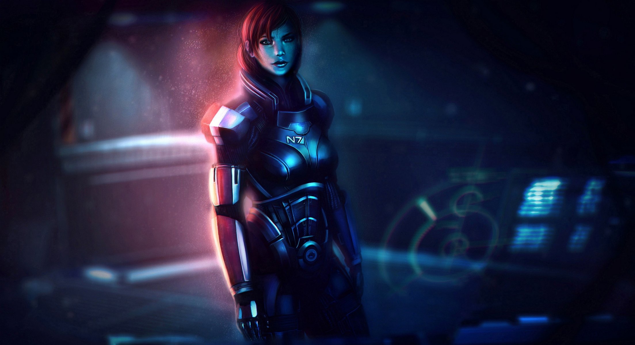 arte mass effect arte shepard ragazza