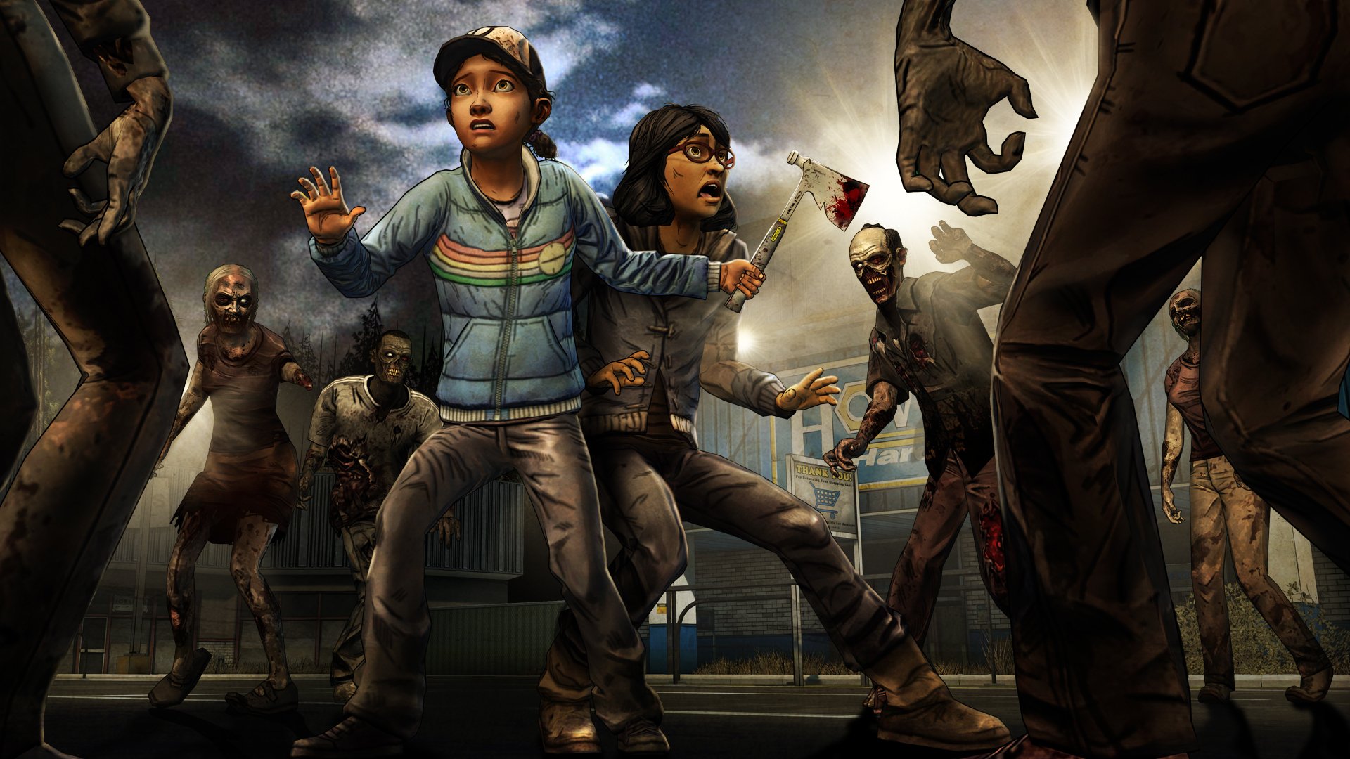 the walking dead : staffel 2 telltale games treue spiele-serie zombies überlebende situation clementine sarah episode 3