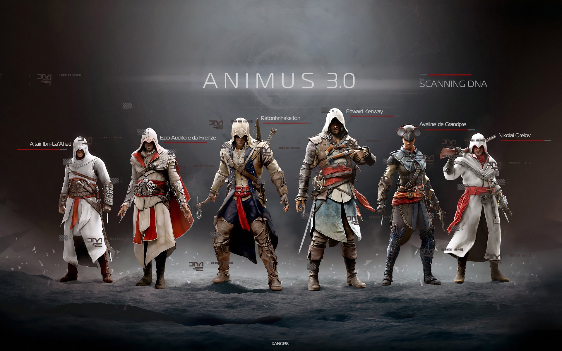 assassins creed iv: black flag animus 3 assassinen altair ezio connor edward evelina