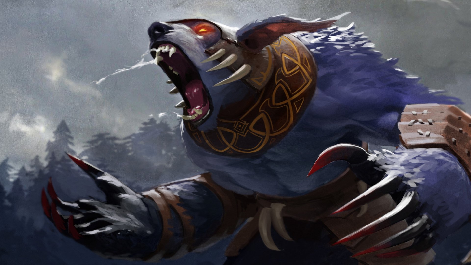 ursa worrior dota 2 zawór niedźwiedź krzyczeć wściekłość pazury