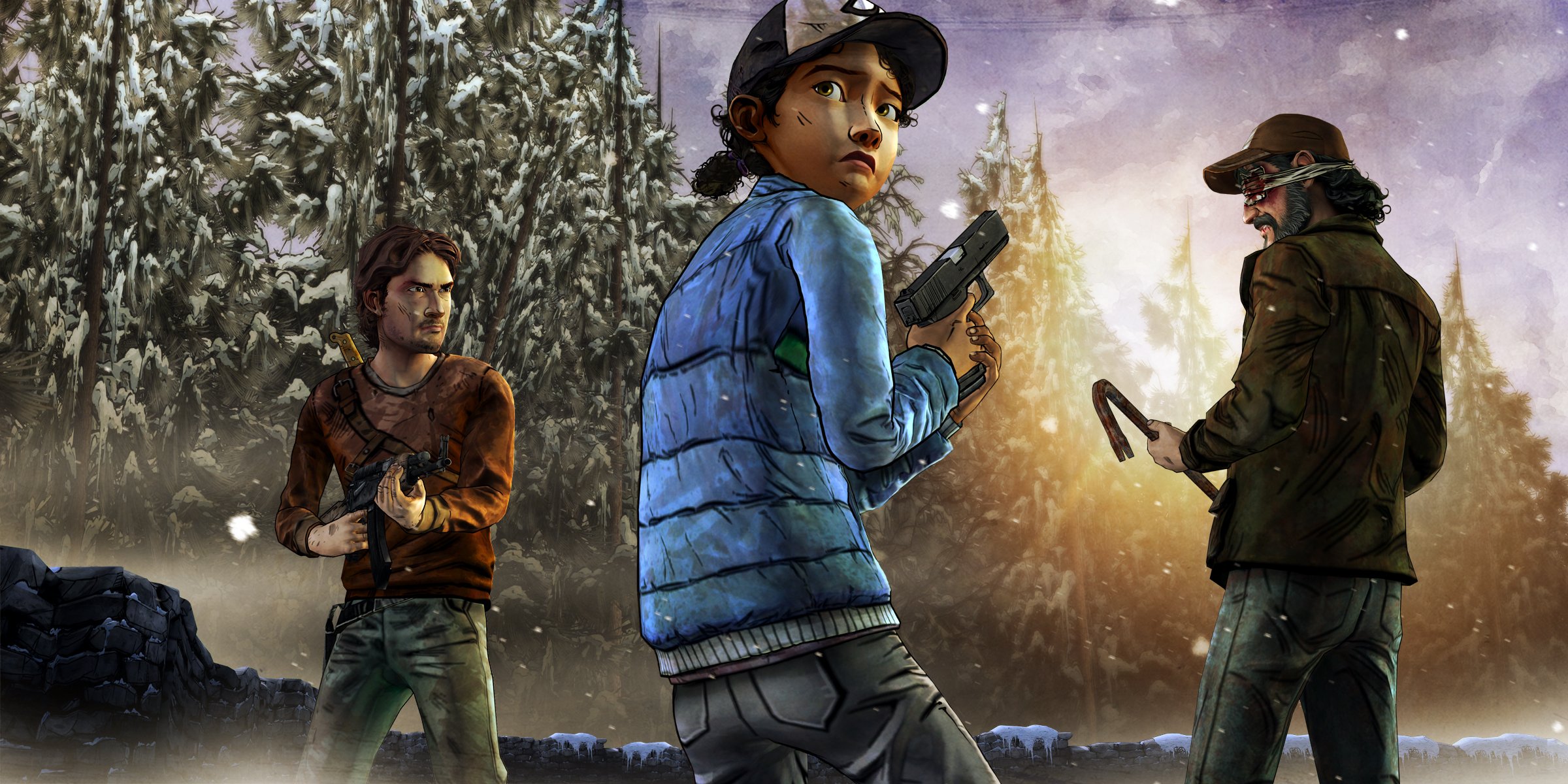 the walking dead: stagione 2 telltale games fedele serie di giochi zombie sopravvissuti situazione armi vista clementine luca kenny episodio 4