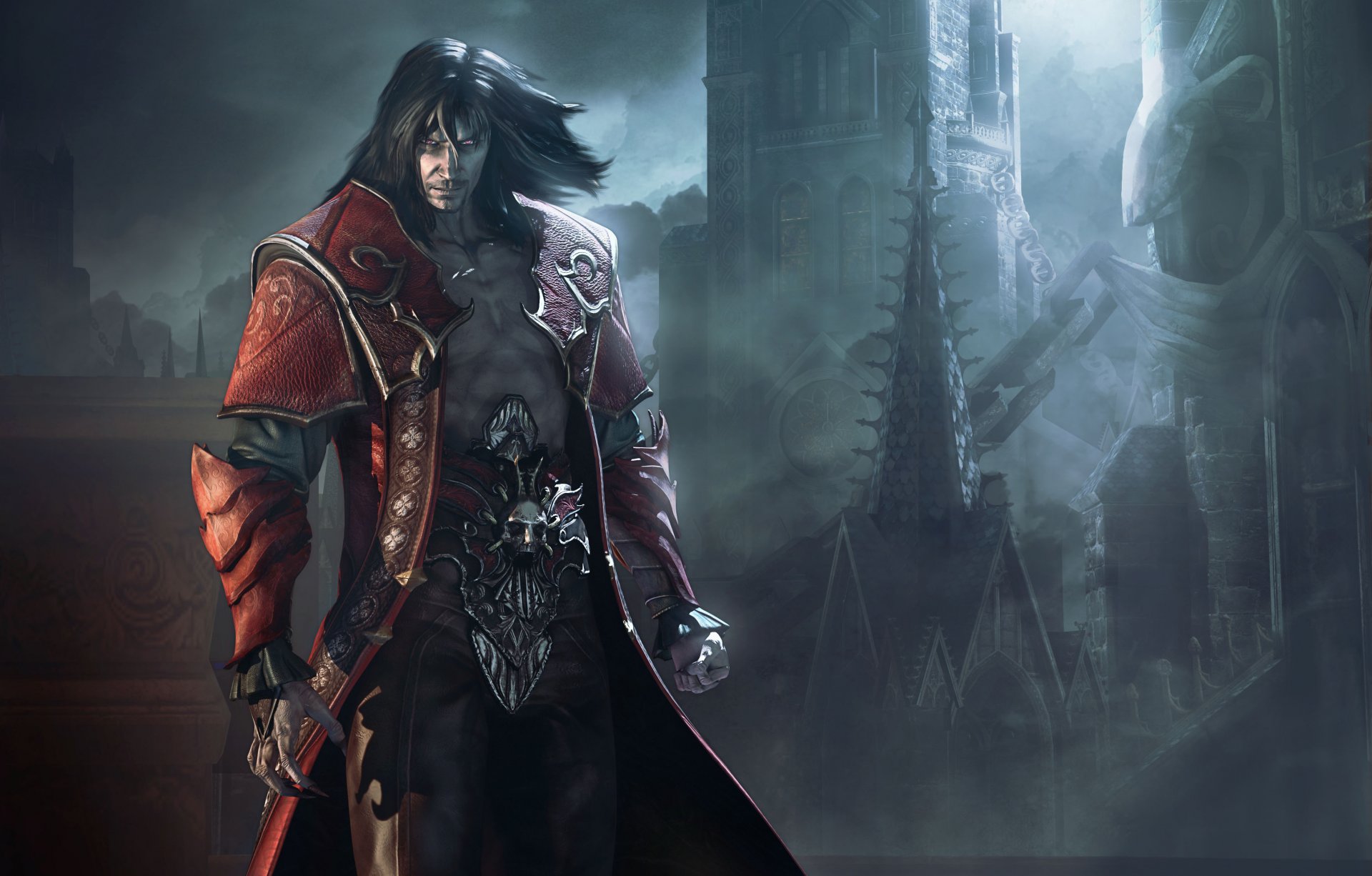 castlevania : lords тени 2 габриэль белмонт князь тьмы дракула вампир взгляд волосы плащ замок mercurysteam развлечения kojima productions konami