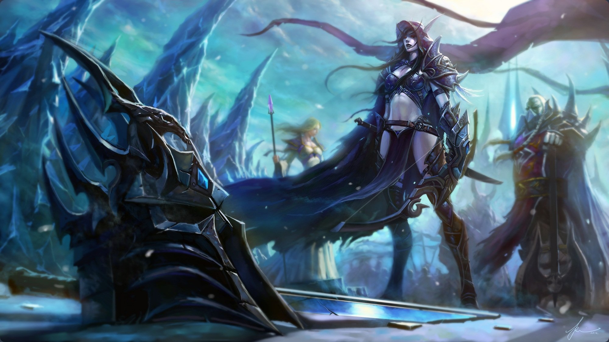 wow world of warcraft wotlk wrath of the lich king sylvanas windrunner lady jaina proudmoore saurfang