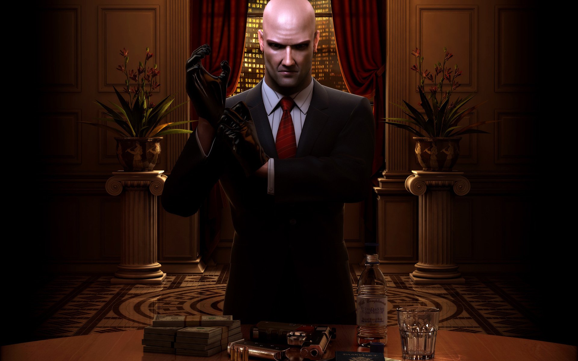 hitman blood money кровавые деньги костюм перчатки пистолет галстук io interactive агент 47