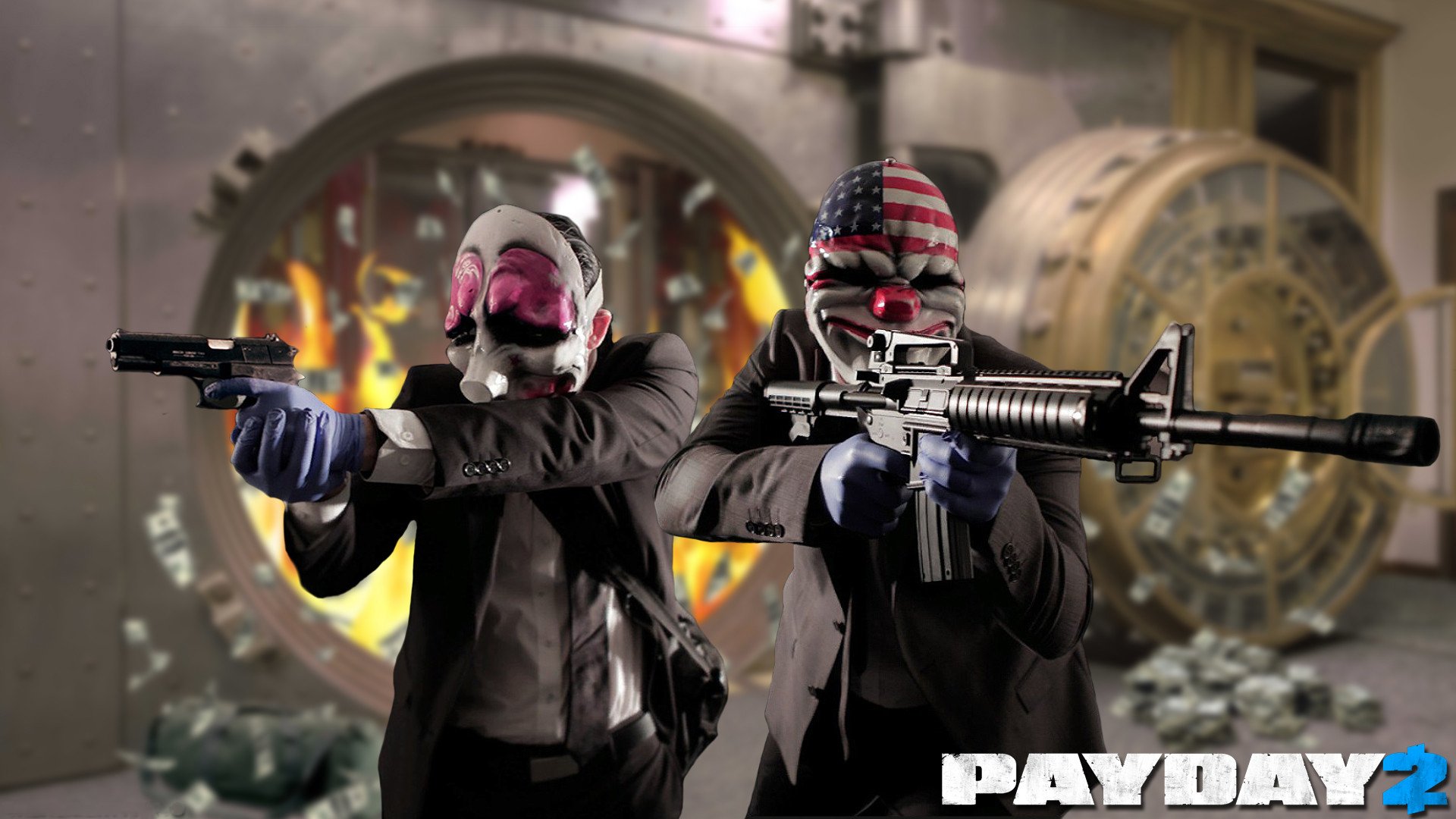 payday 2 amcar broń bandyci napad overkill software 505 gier