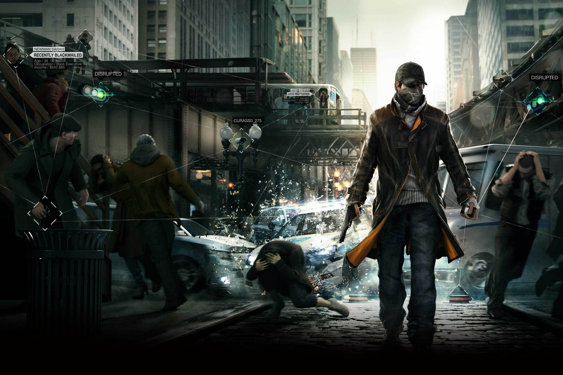 aiden pearce chicago watch dogs gun watchdog