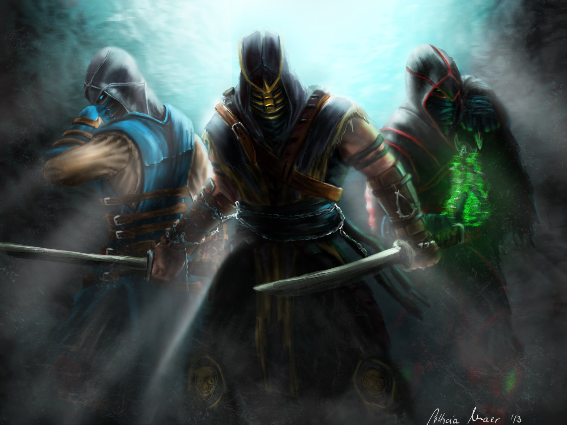 mortal kombat scorpion sub-zero ermac assassin