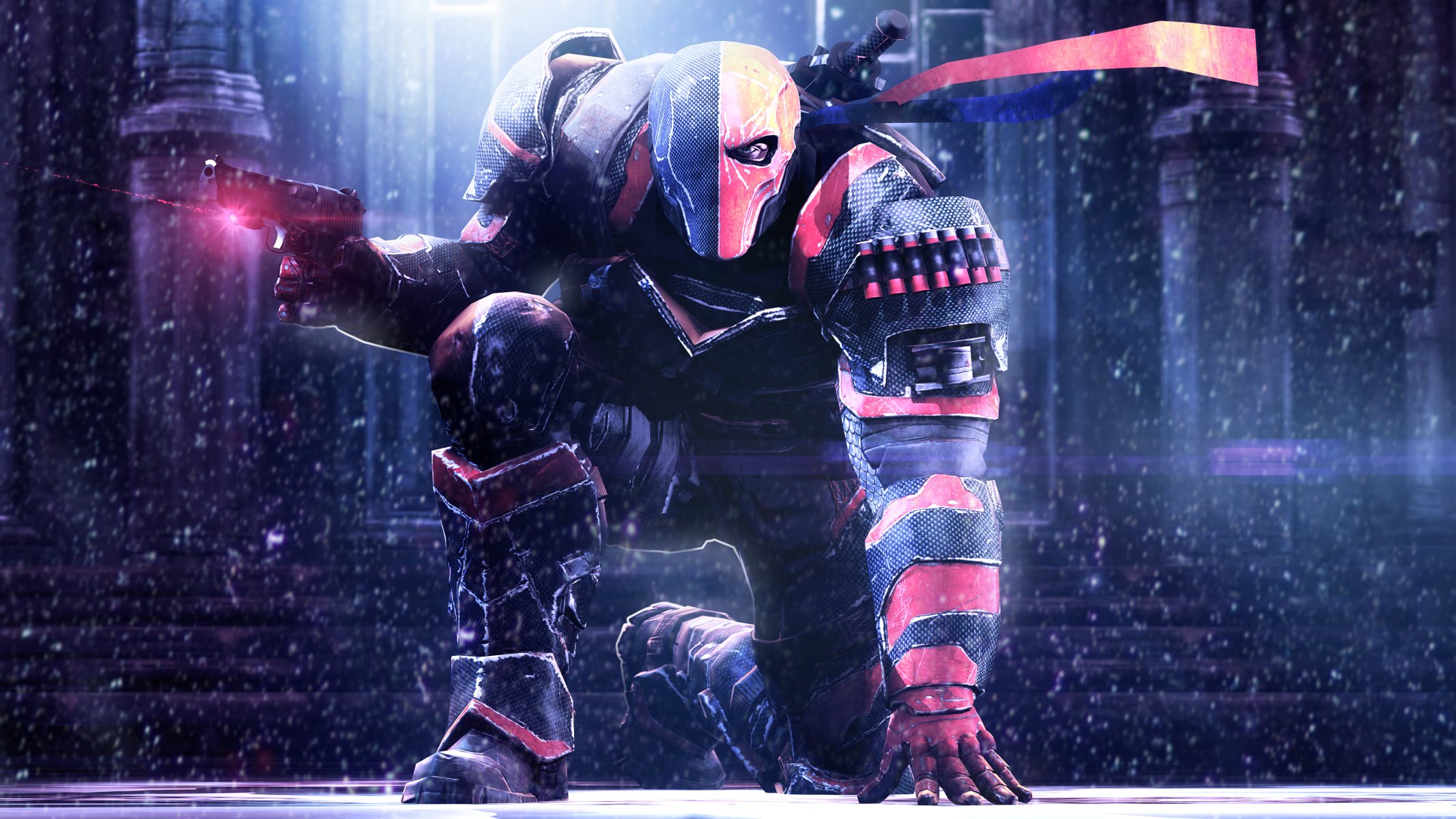 deathstroke defstrouk batman: arkham origins dc comics batman chronicles arkham warner bros montreal