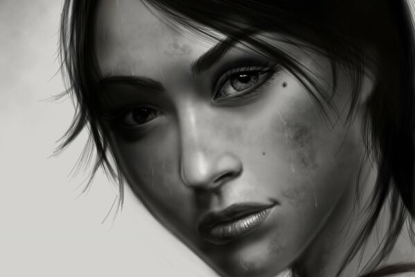 Lara Croft avec de beaux yeux