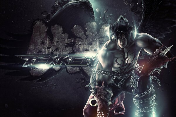 Illustration for the game tekken with a man in armor