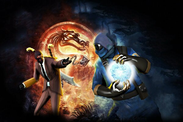 Fantastique avec Mortal Kombat sur le bord