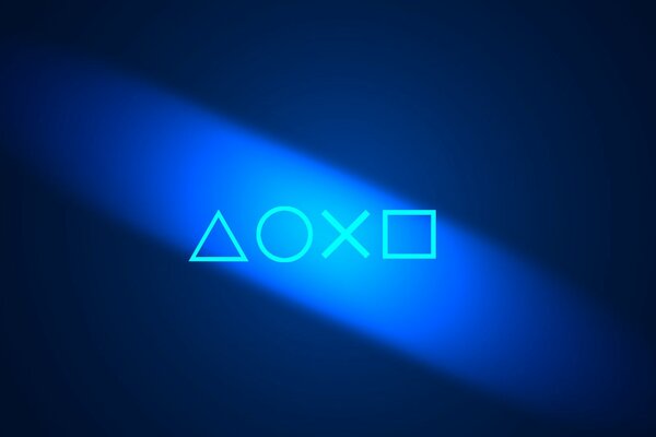 PlayStation screensaver. Triangle, Circle, Cross, Square