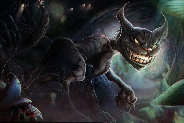 El aterrador y fascinante gato de Cheshire