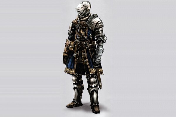 Knight in armor from the game dark Souls