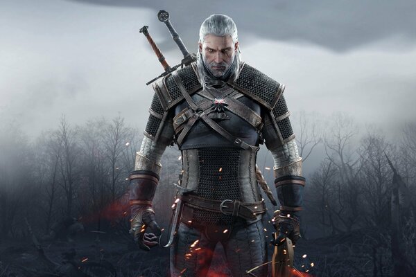 Die Hauptfigur ist Geralt, aus dem Computerspiel The Witcher 3