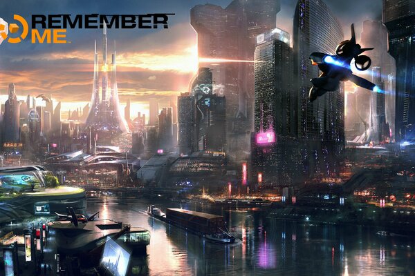 Remember me. sich an mich erinnern. capcom. cyberpunk. stadt neo- paris