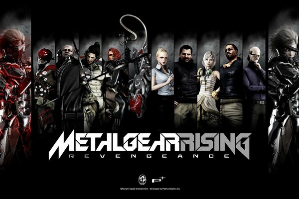 Metal gear rising revengeance Fan Art todos los personajes