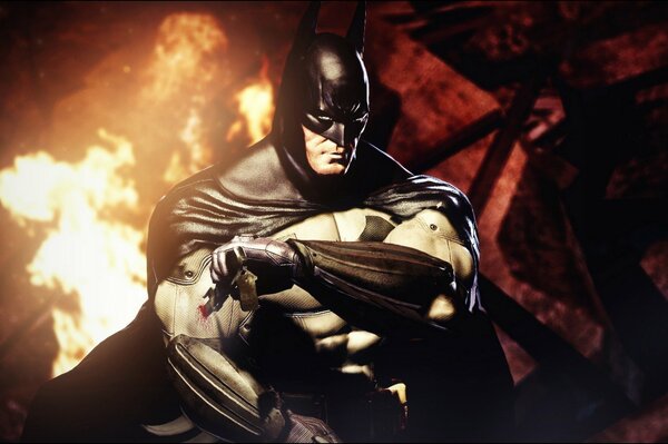 Film d animazione con Batman in fiamme