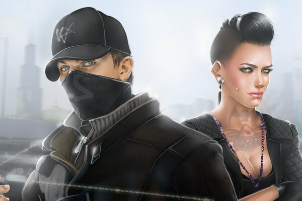 Aiden Pierce e Clara Lille Dal Gioco Watch Dogs