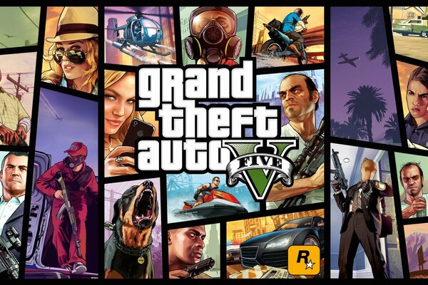 Grand theft auto 5 y sus personajes principales