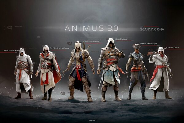 The main characters of Animus 3 in action